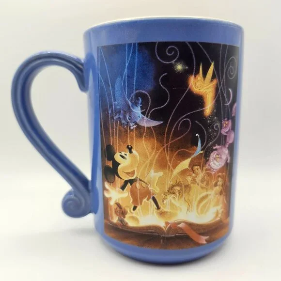 Disneyland Mickey Mouse 75 Years Of Love And Laughter Ceramic Mug 16oz Blue - Picture 1 of 8